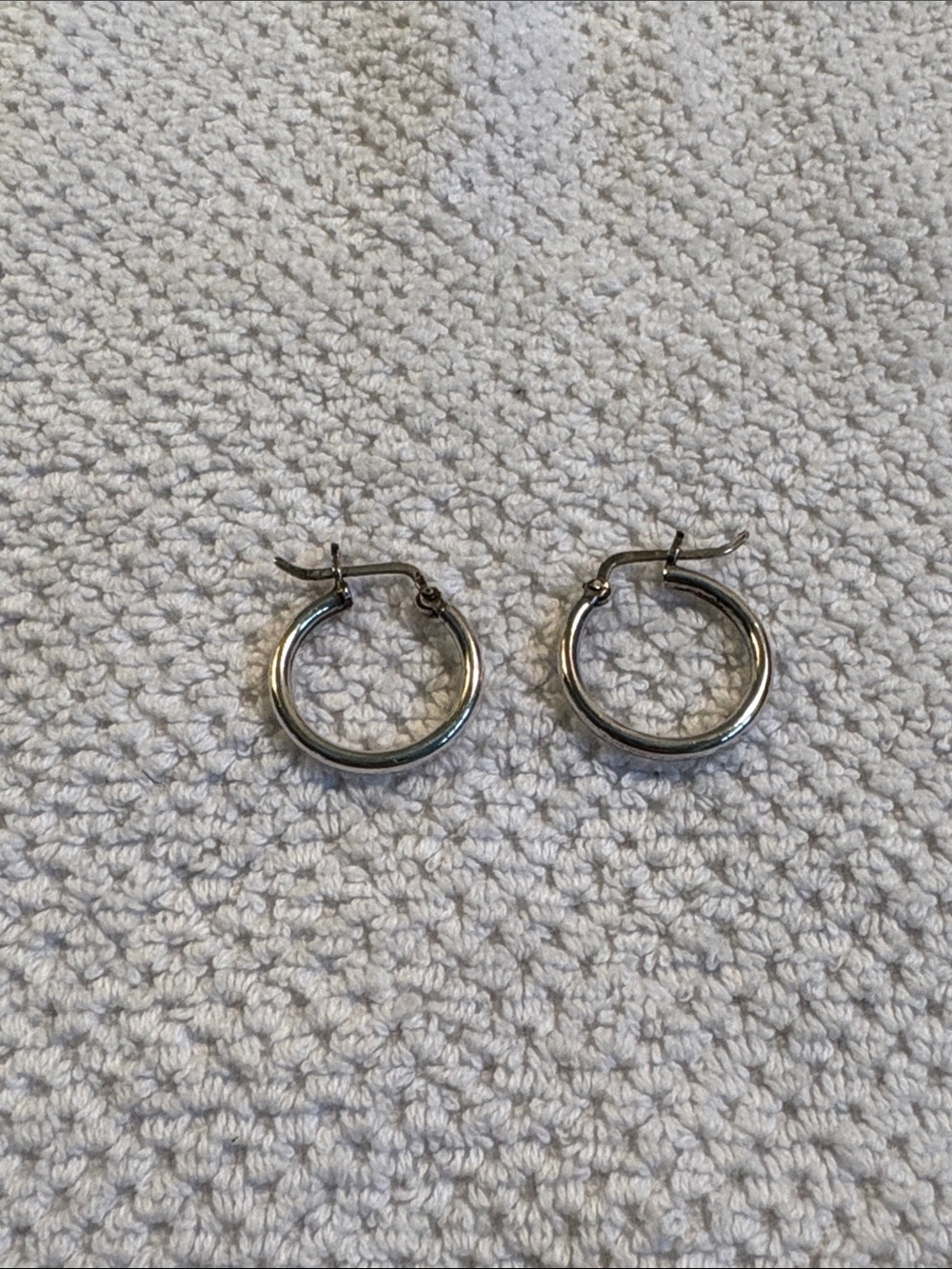 Classic 925 Silver Tubular Hoop Earrings